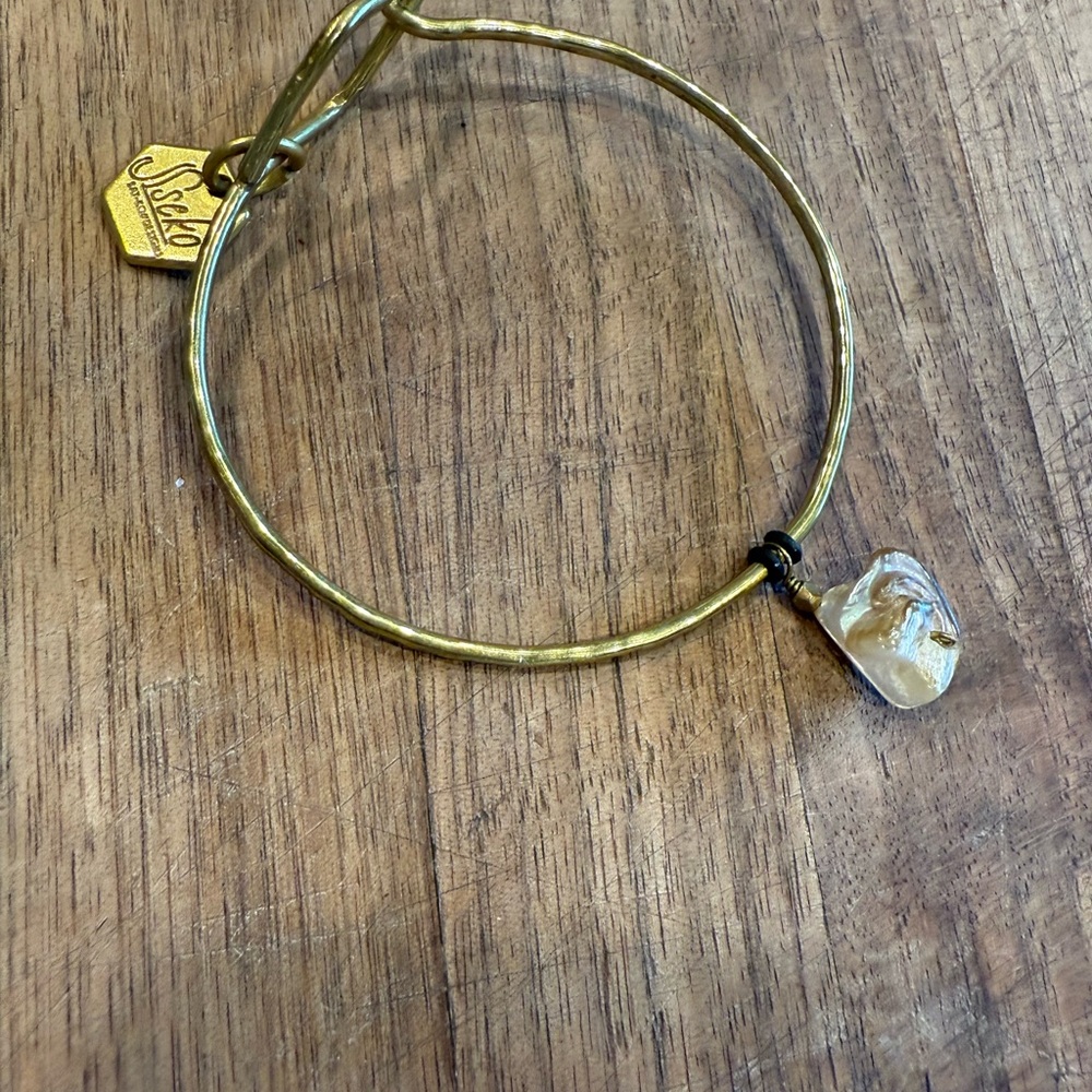 Sseko Gold Bracelet with  Charm